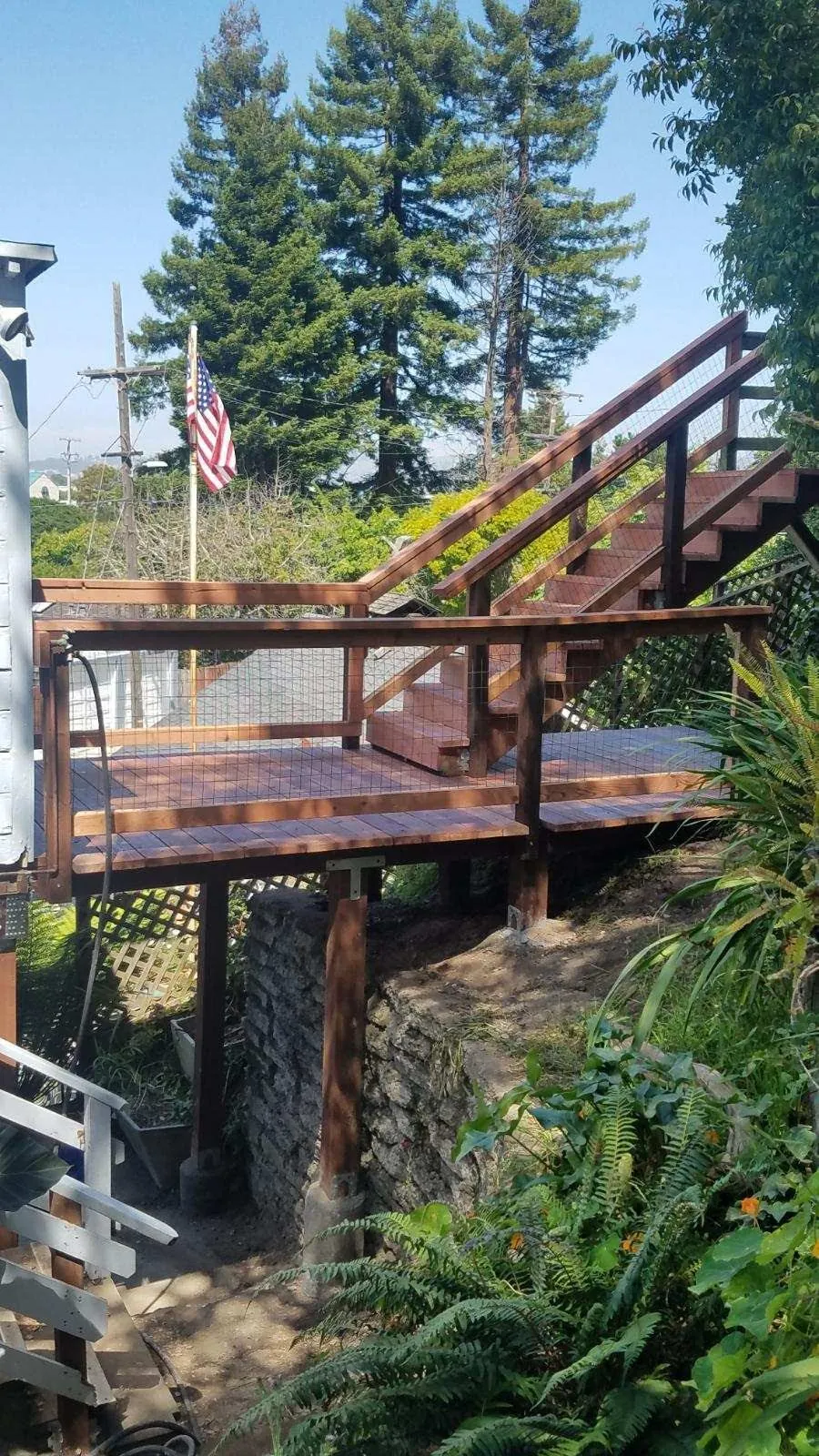 Elevated deck & stair system